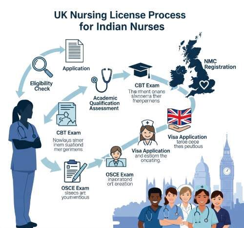 UK nursing license process